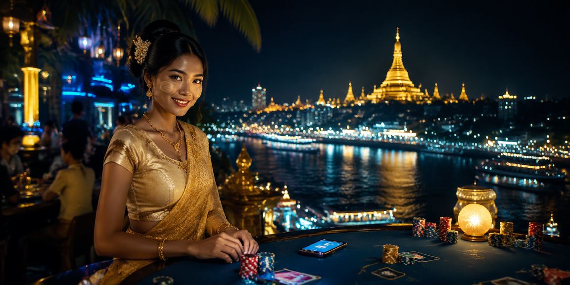 ရန်ကုန်ရွှေတိဂုံဘုရား ရှိ အွန်လိုင်းကစားသူများ